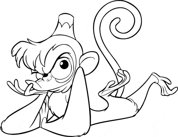 Coloring pages monkey coloring pages for kids