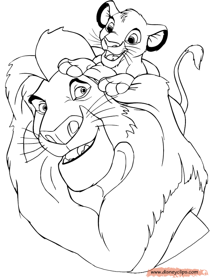 The lion king coloring pages