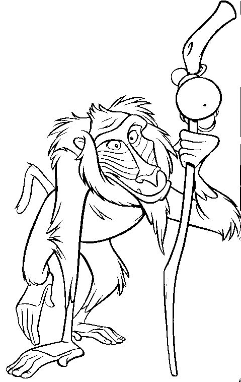 Rafiki lion king coloring pages disney coloring pages coloring pages lion king pictures