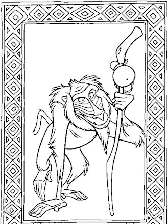 Lion king coloring page