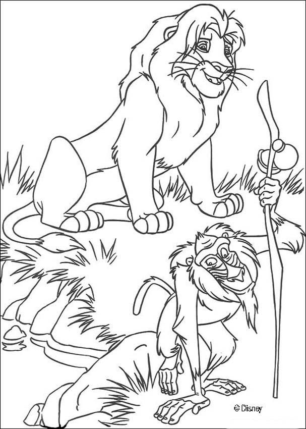 The lion king coloring pages