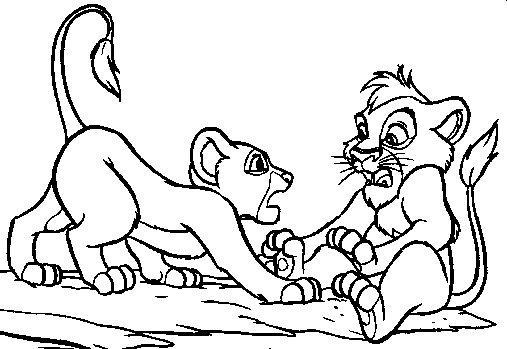 Lion king coloring pages