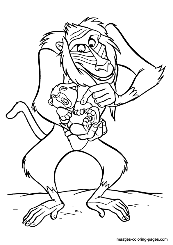 Lion king coloring page