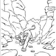 Rafiki the monkey coloring pages