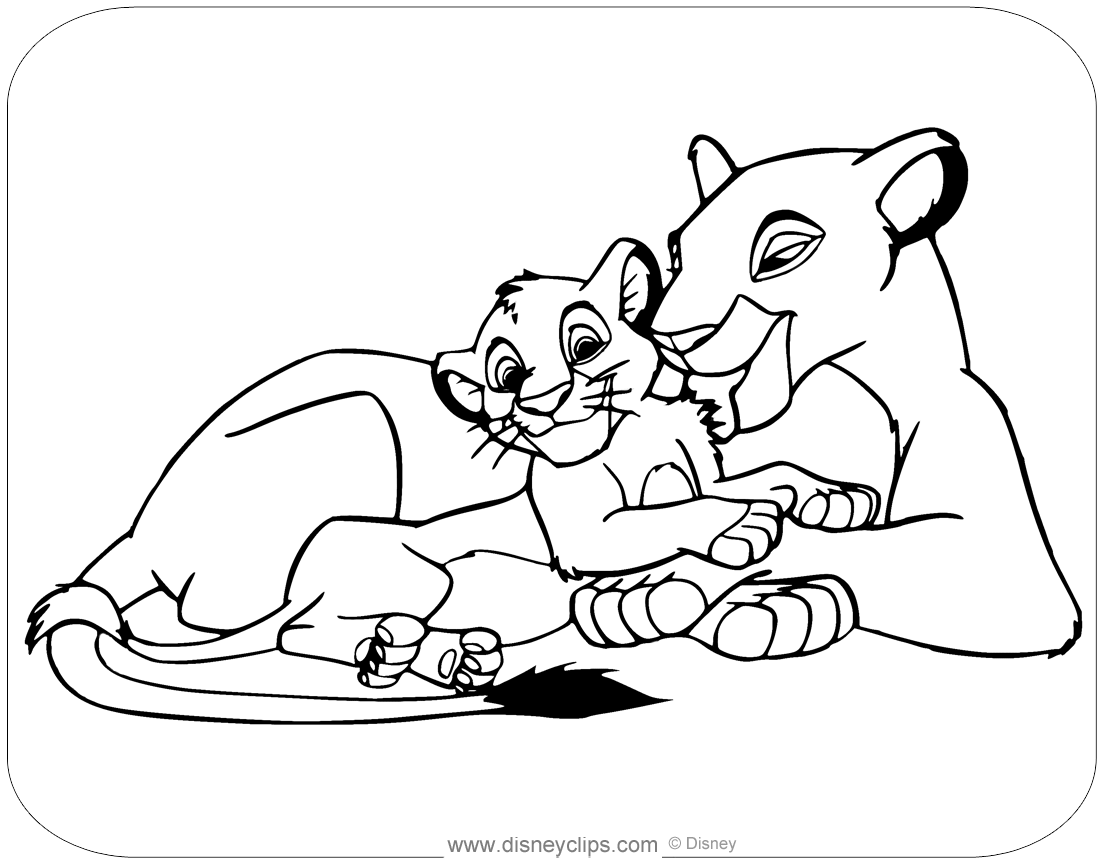 The lion king coloring pages