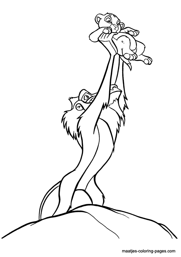 Lion king coloring page