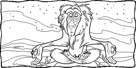 Rafiki and meditation coloring page free printable coloring pages