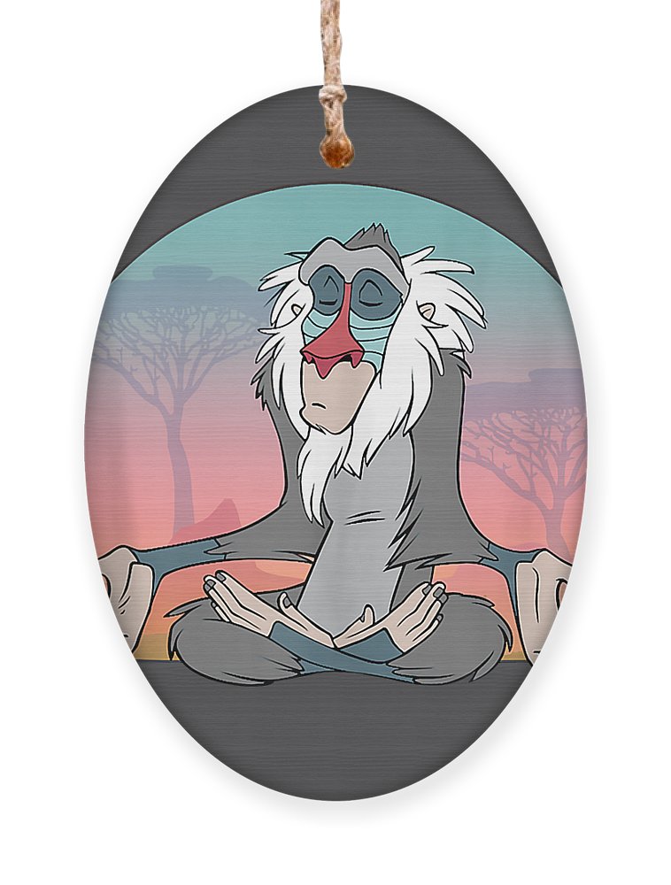 Disney lion king rafiki meditating ornament by kha dieu vuong