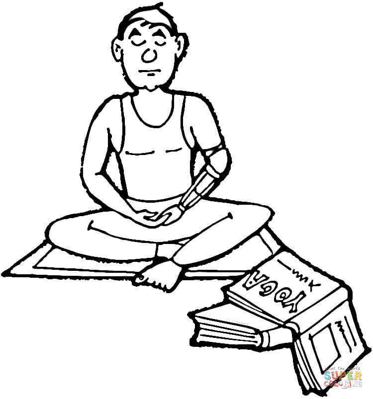 Meditation coloring page free printable coloring pages