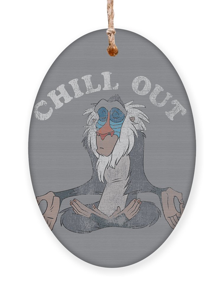 Disney lion king rafiki chill out meditation ornament by alecjl luci