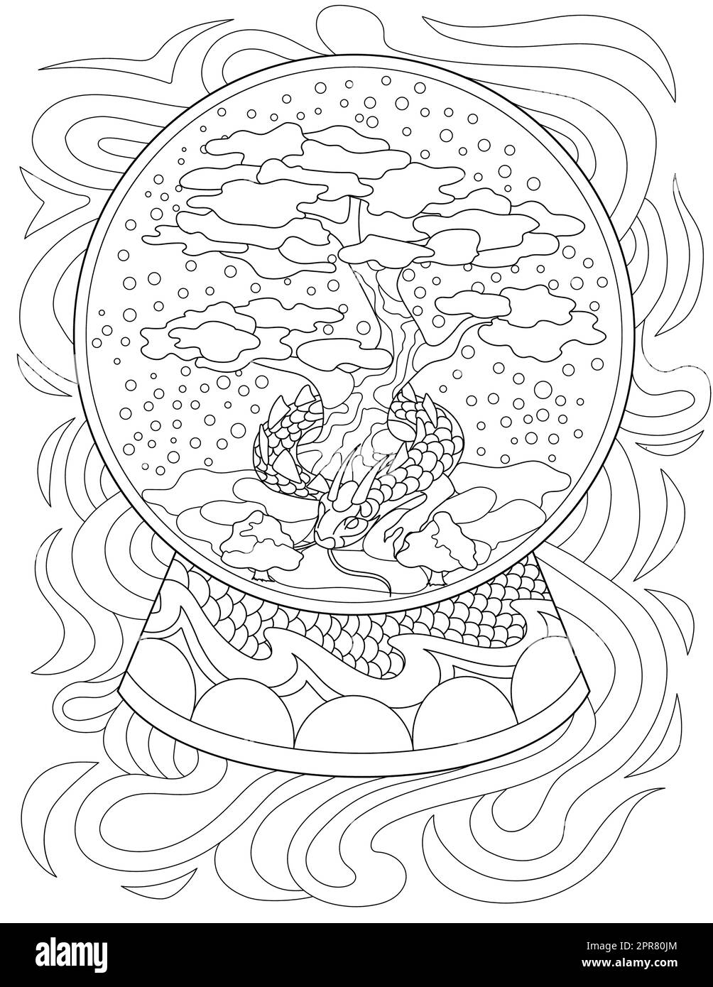 Dragon coloring book hi