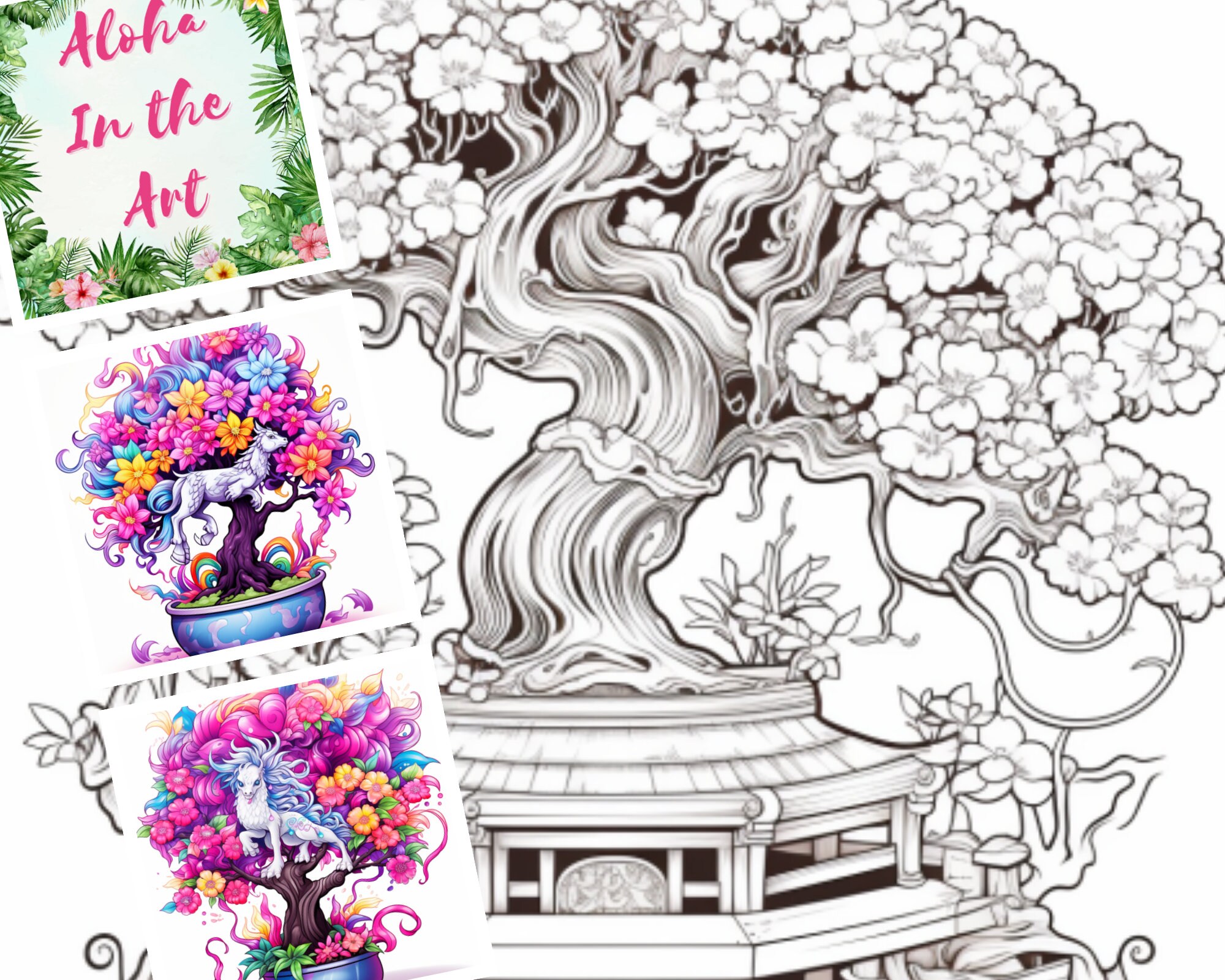 Bonsai coloring page
