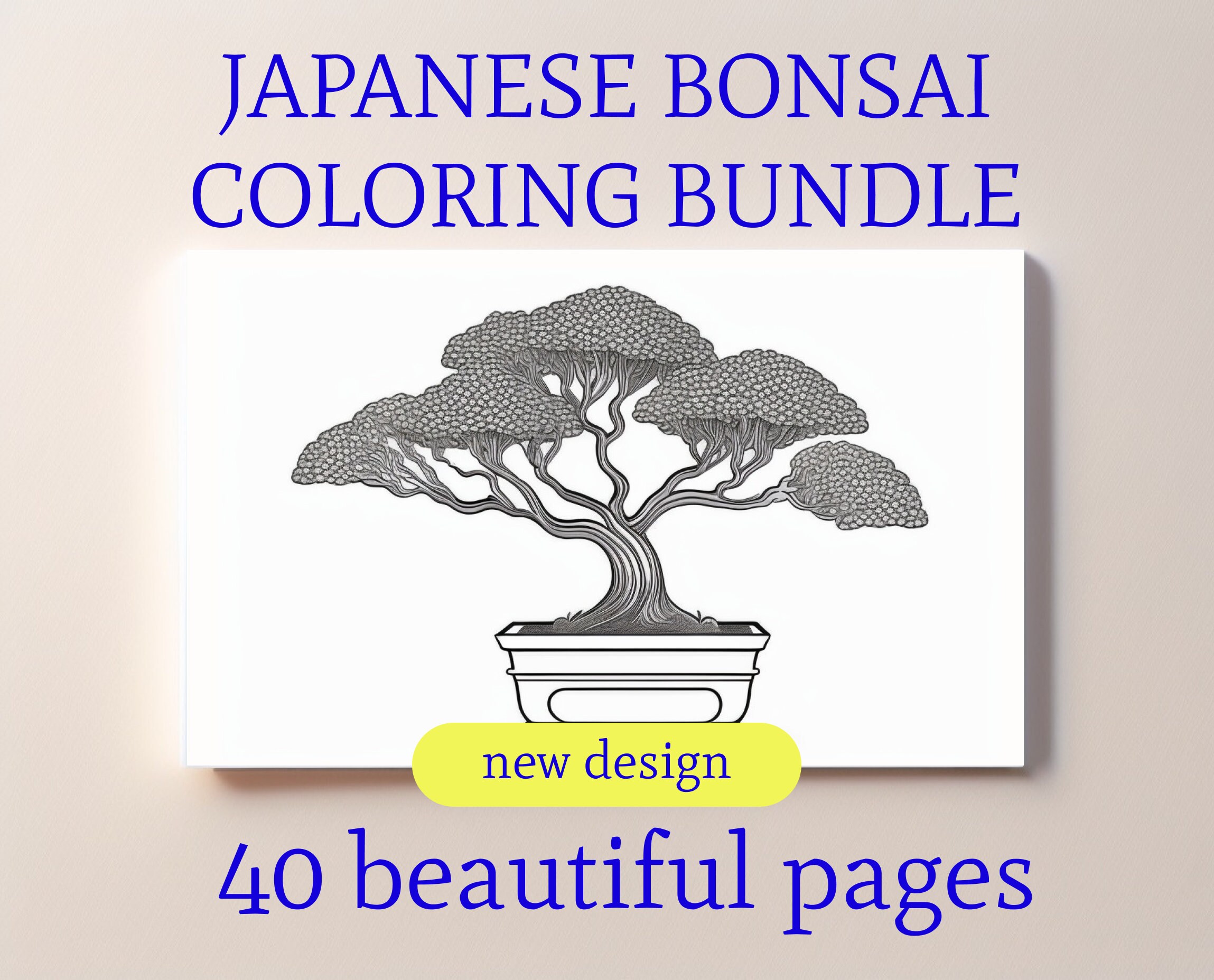 Bonsai coloring page