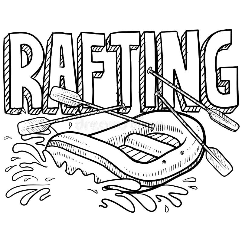 Rafting stock illustrations â rafting stock illustrations vectors clipart