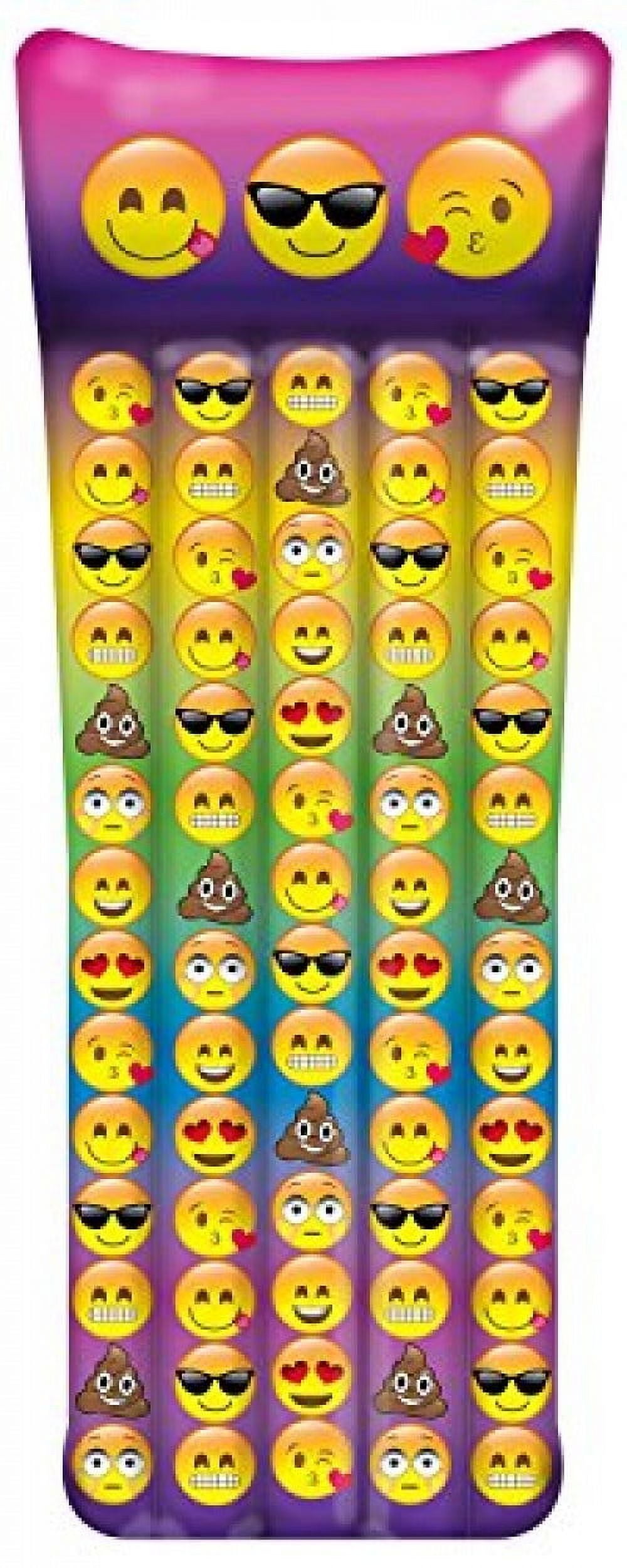 Emoji inflatable pool raft