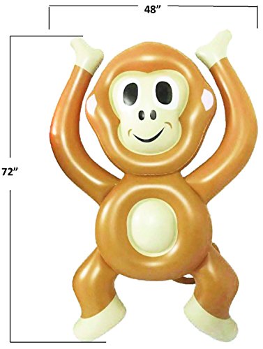 Keenery giant foot raft monkey emoji pool float for kids and adults x