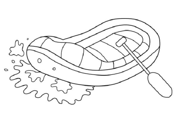 On the raft coloring page