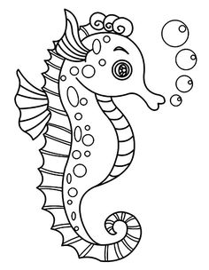 Seahorse coloring pages ideas coloring pages seahorse seahorse outline