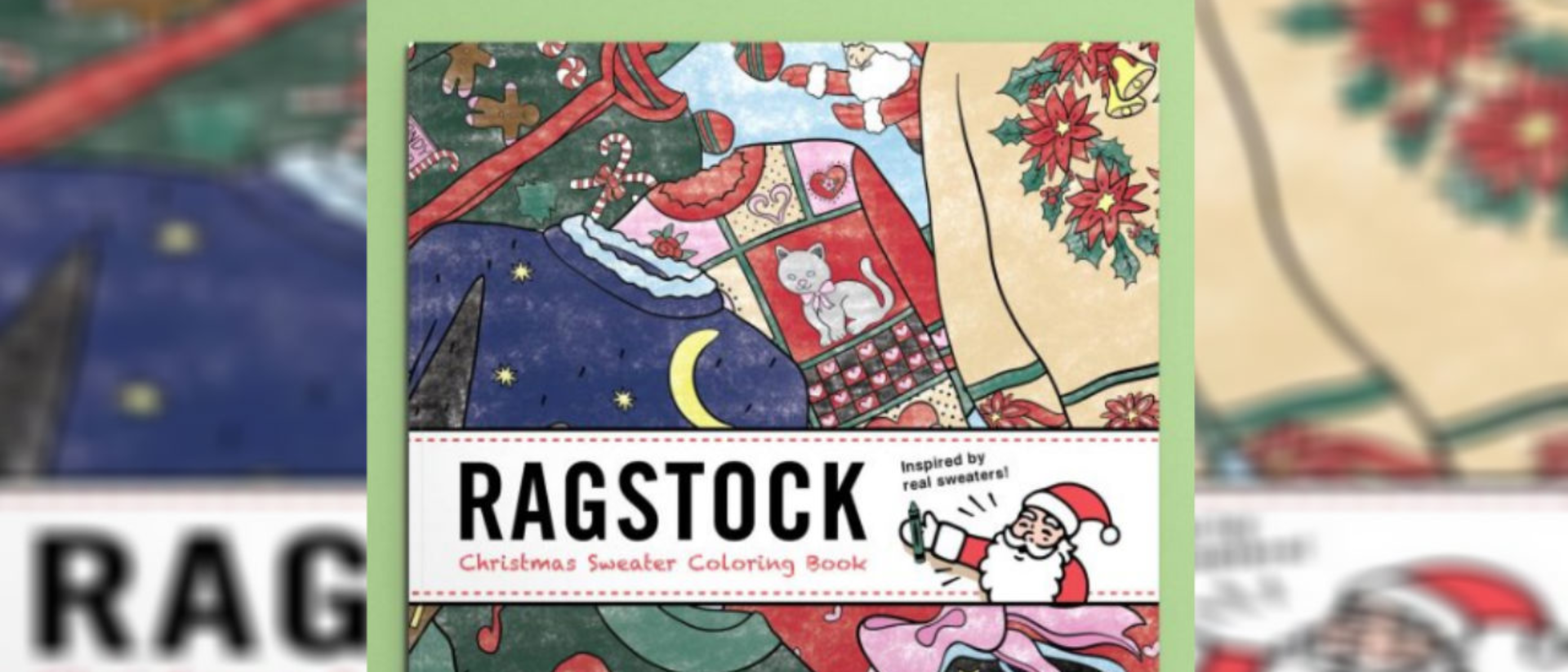 Ragstock christmas sweater coloring book wcti