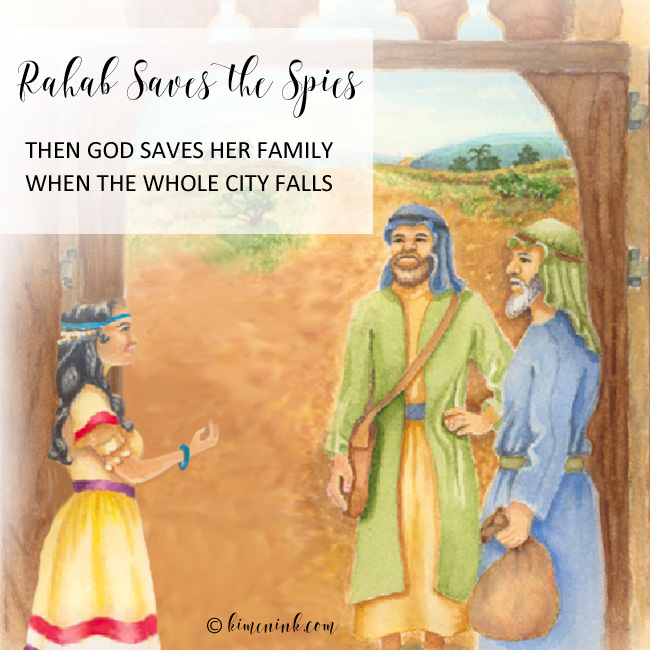 Rahab saves the spies childrens bible lesson