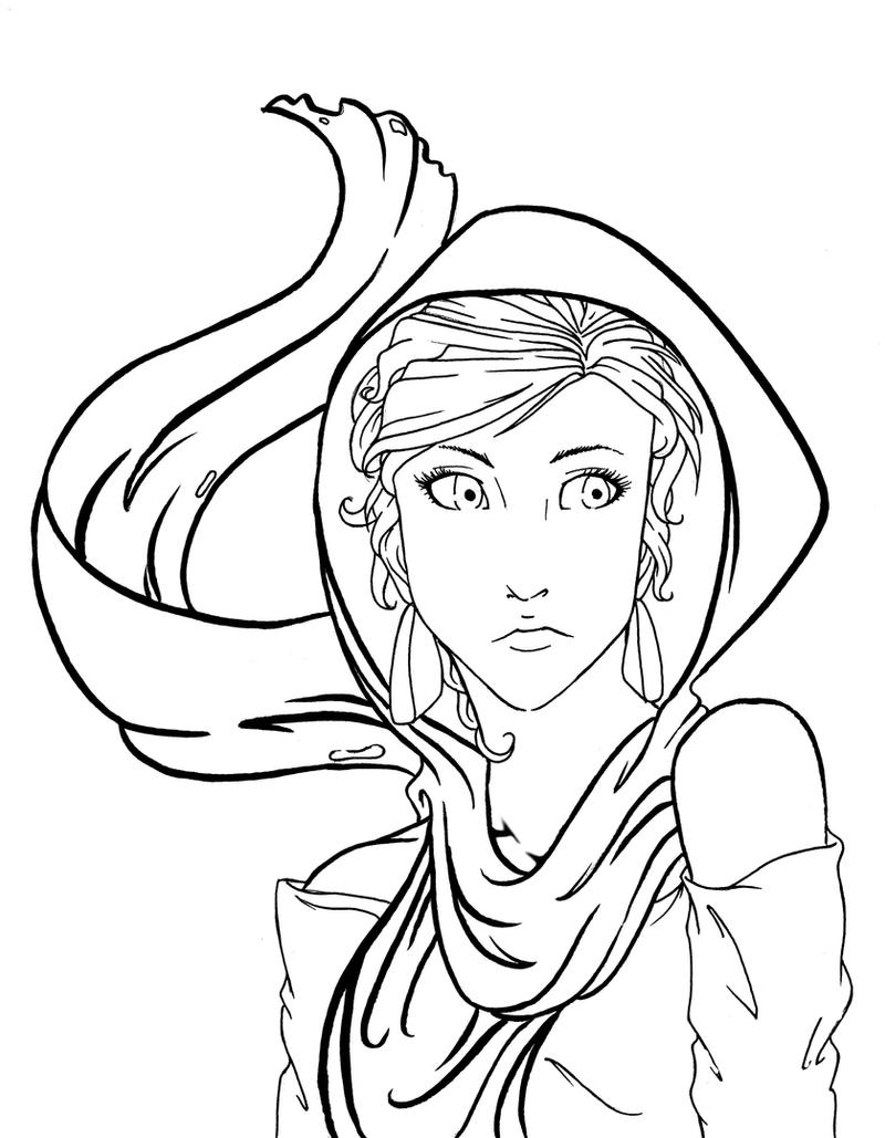 Rahab lineart by saltares on