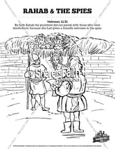 Joshua the story of rahab sunday school coloring pages â