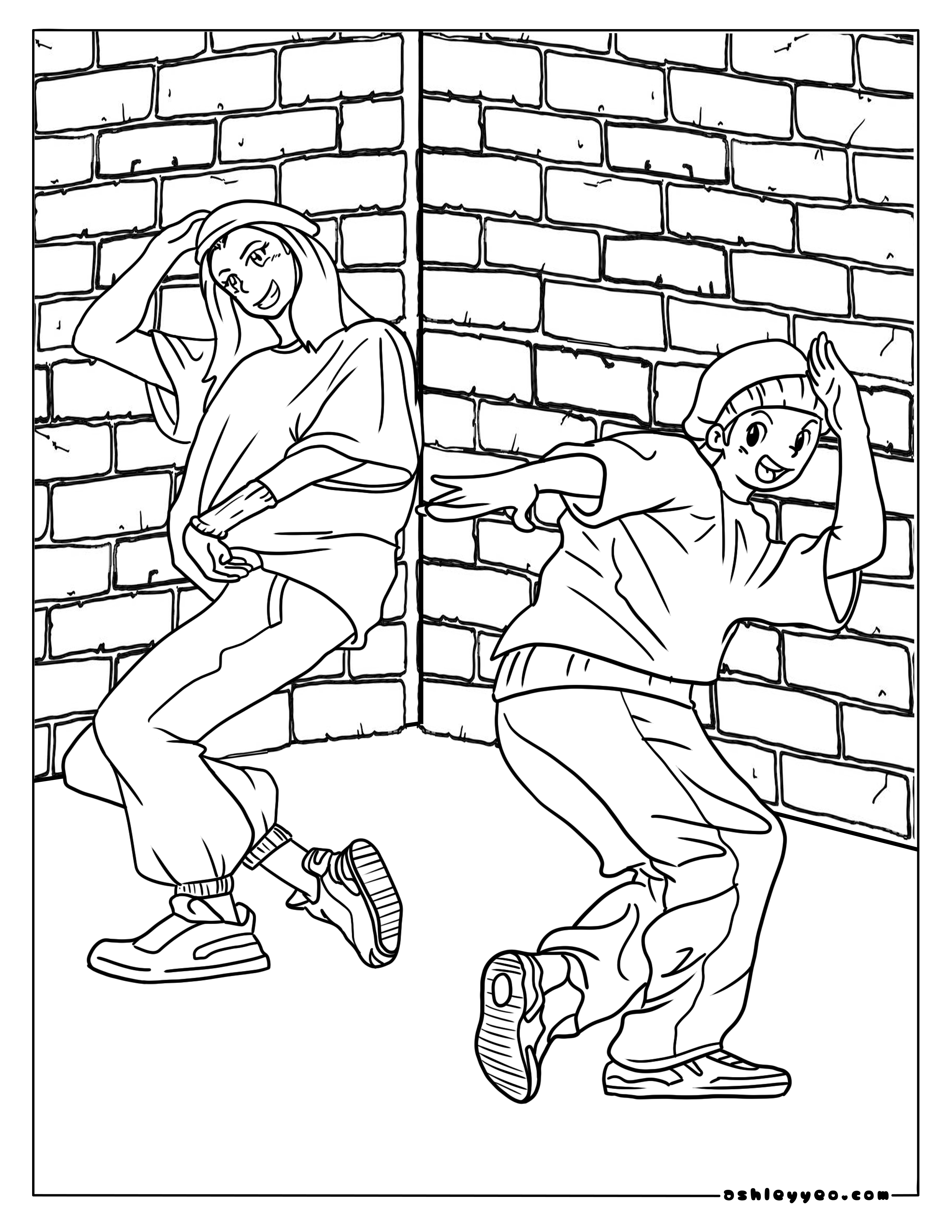 Free dance coloring pages for kids