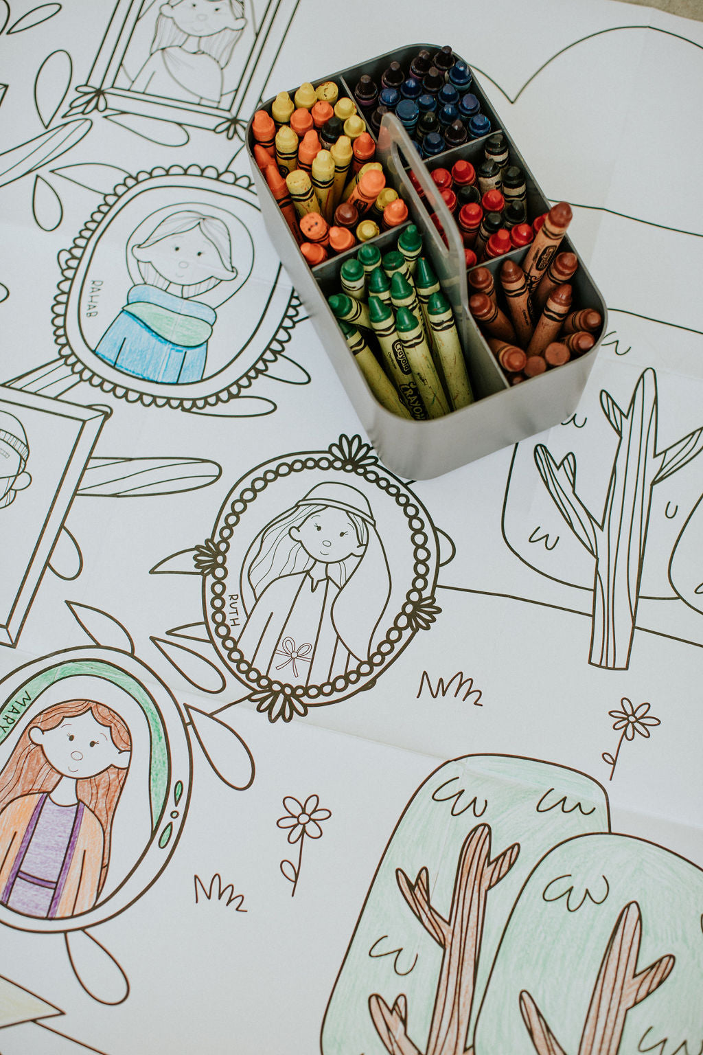 Family tree of christ advent jumbo coloring sheet â tiny theologians