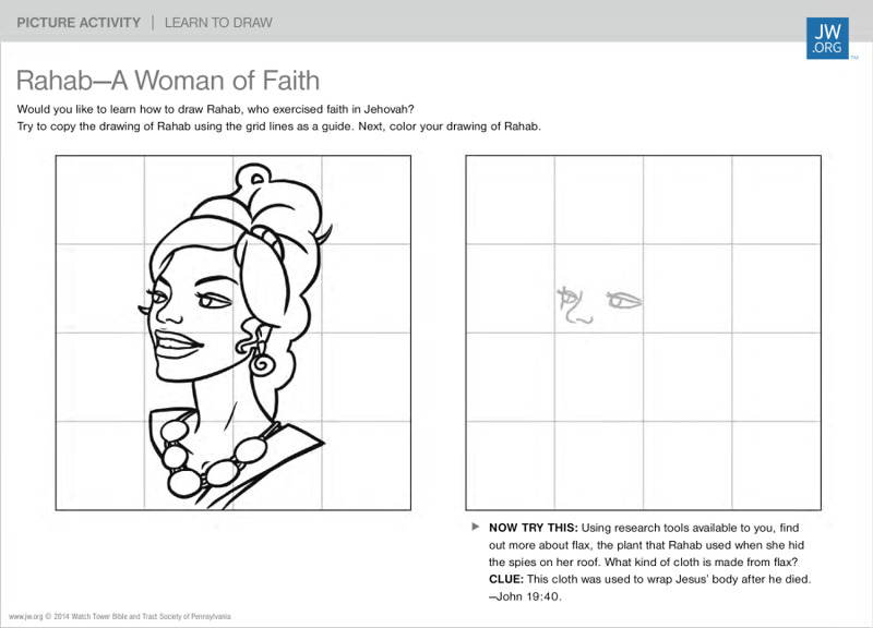 Rahabâa woman of faith family picture activities