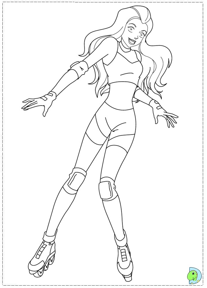 Totally spies coloring pages