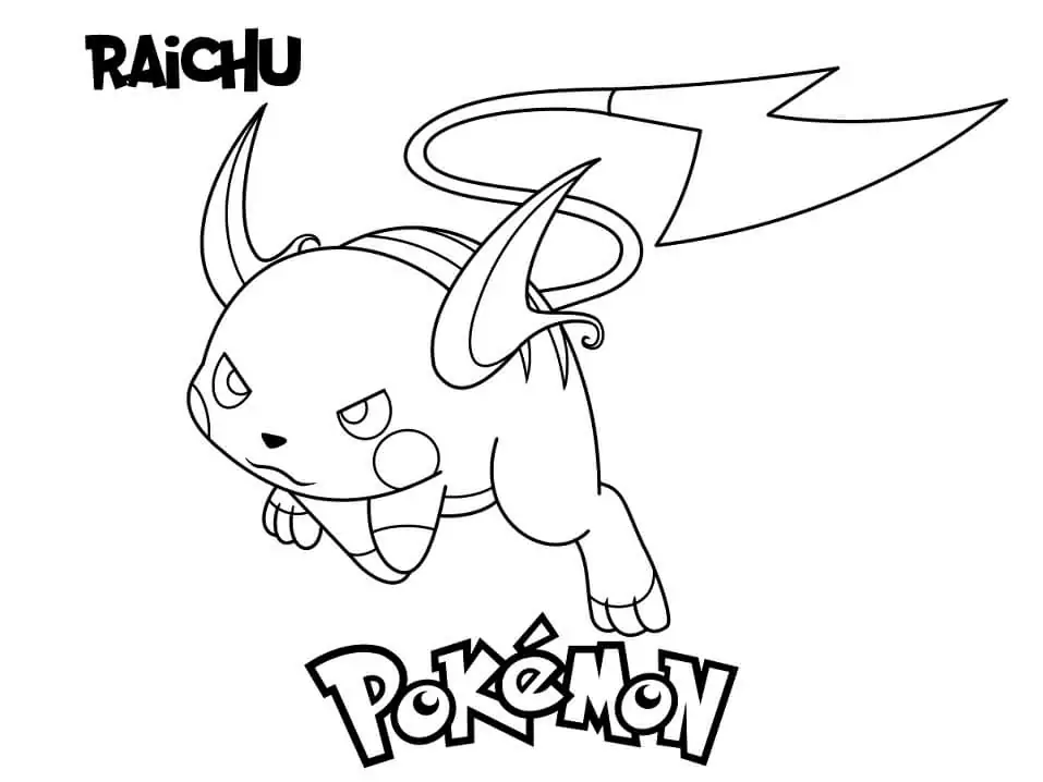 Raichu malvorlagen