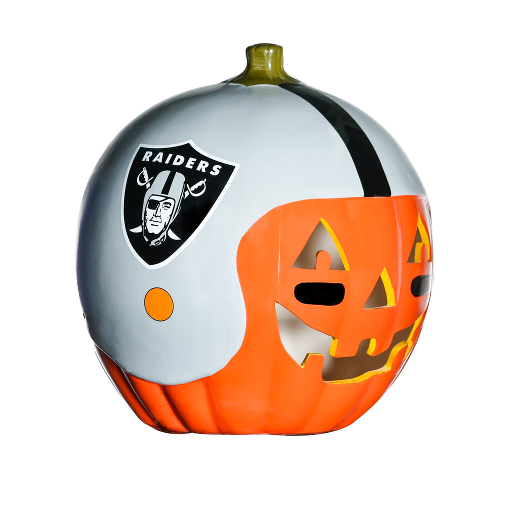 Las vegas raidersceramic pumpkin helmet