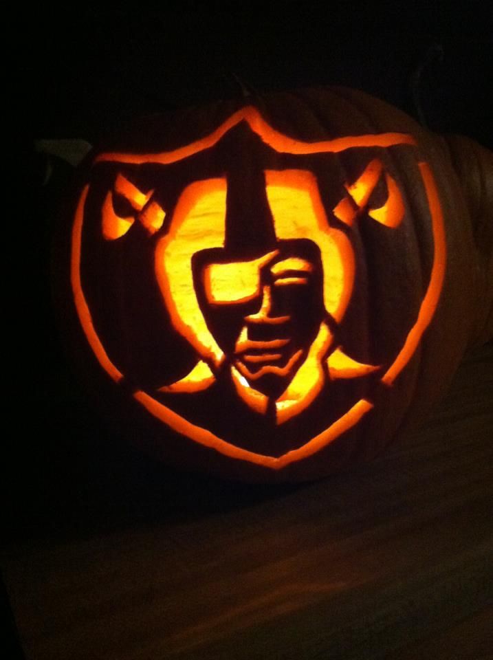 Pin by bobbie benjamin on raiders pumpkin carving raider nation carving