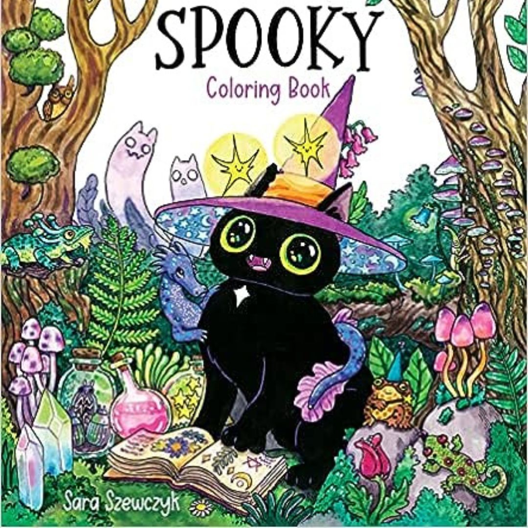 Best halloween and fall coloring books for adults