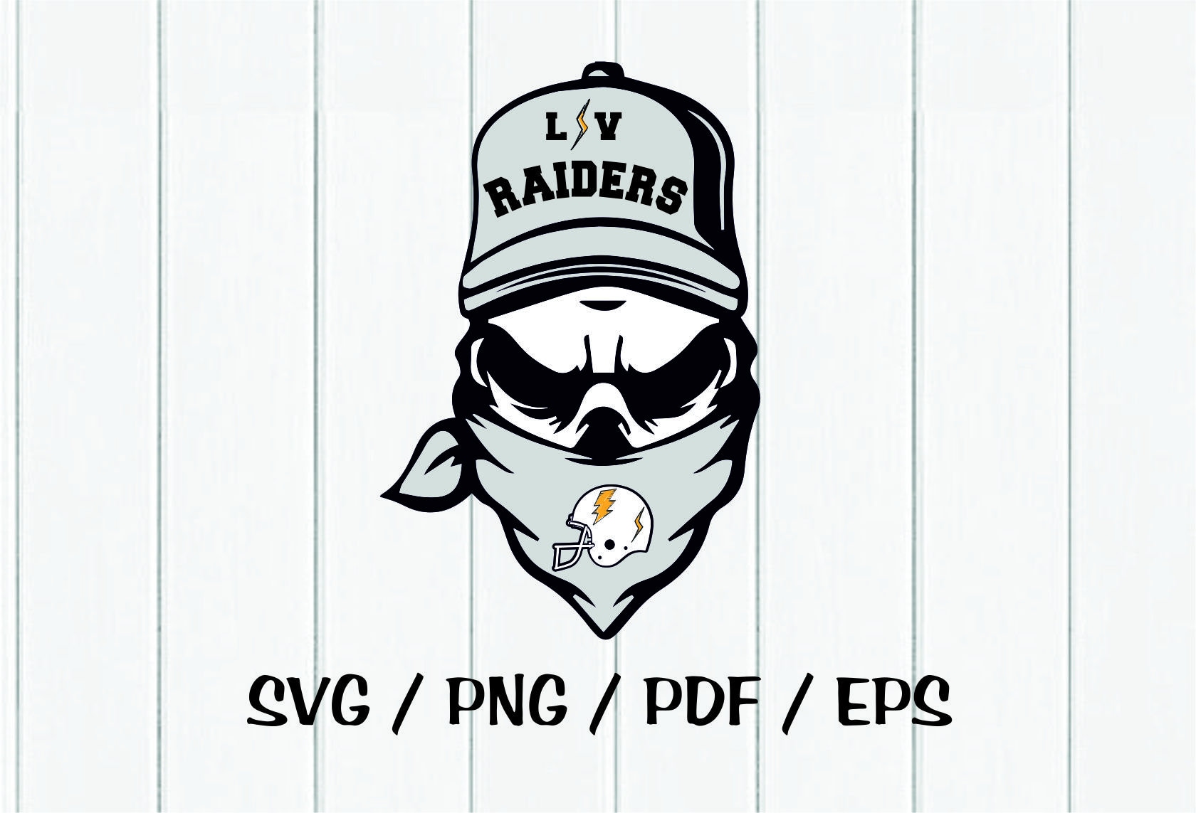 Lv football raiders helmet svg png pdf eps instant digital download clipart vector outline stencil