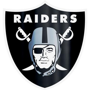 Metallic las vegas raiders sticker in x in party city