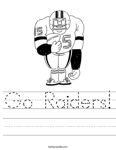 Go raiders worksheet