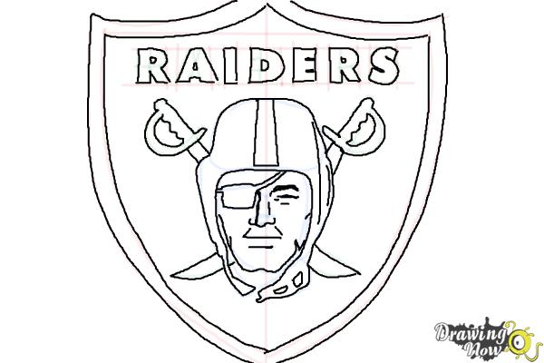 How to draw the oakland raiders nfl team logo