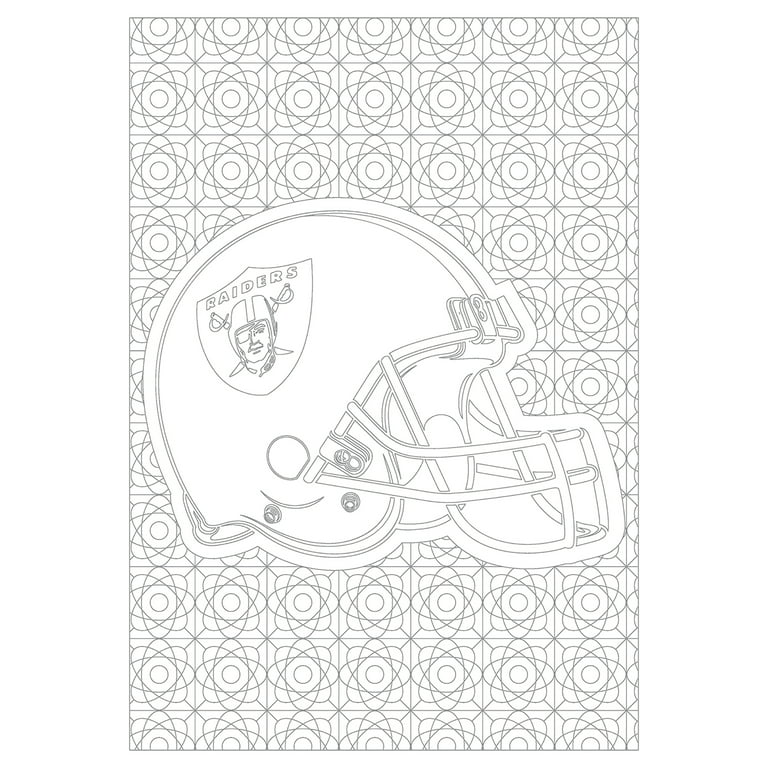 In the sports zone nfl adult coloring book oakland raiders