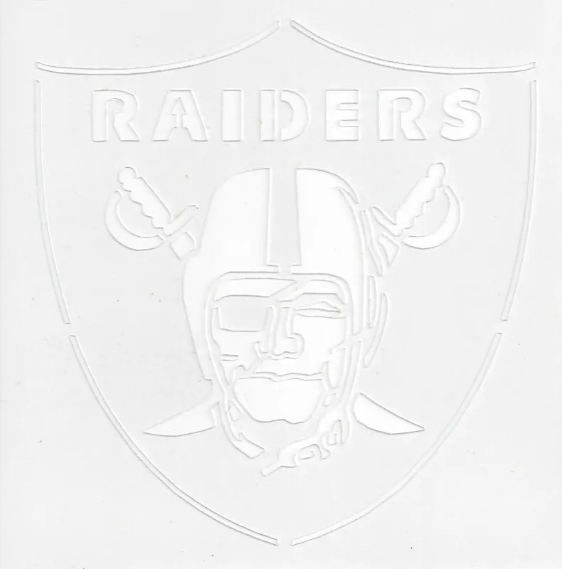 Nfl oakland raiders stencil free usa sh raider nation x inches