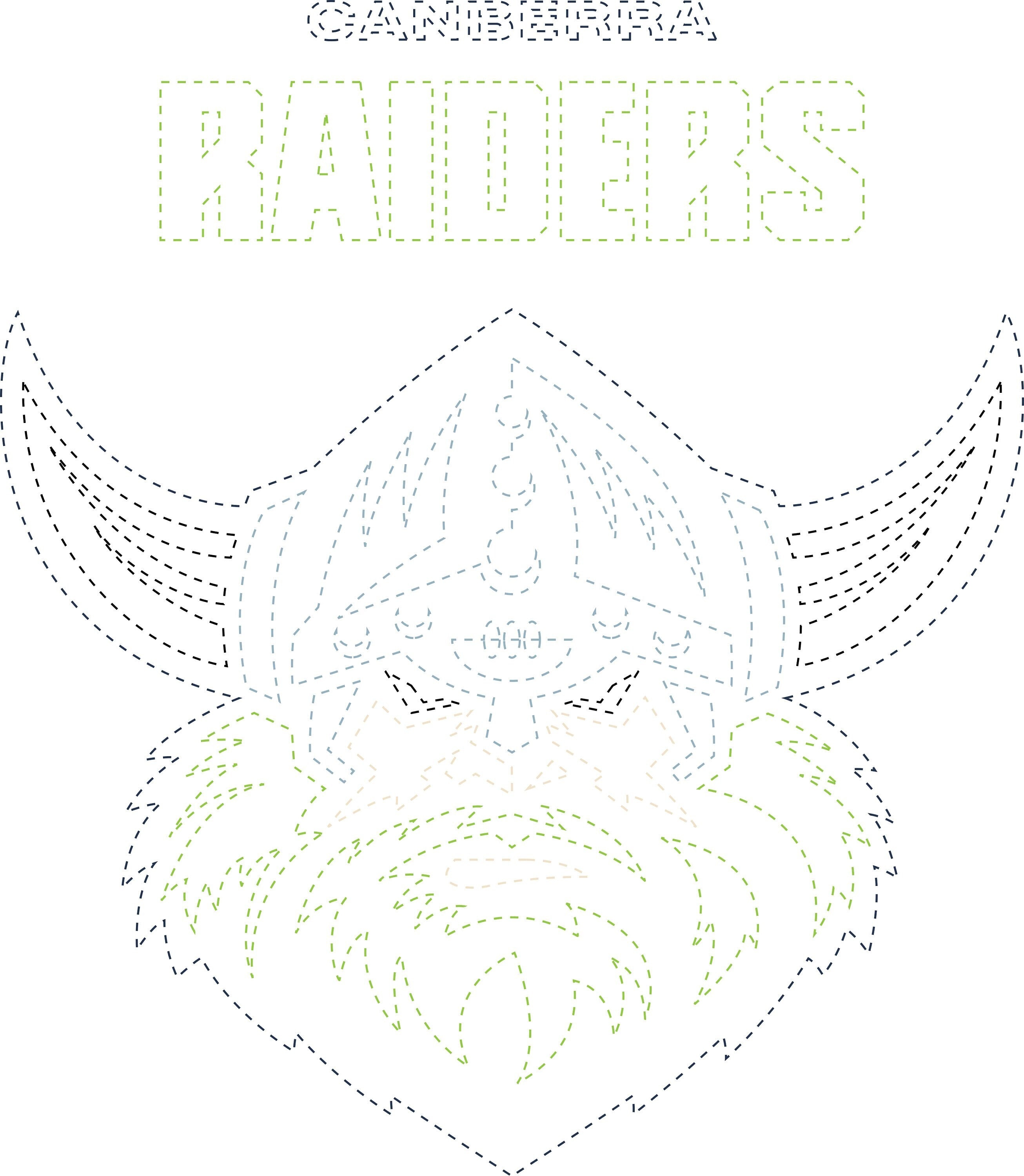 Canberra raiders nrl logo svg vector lightburn digital download instant download