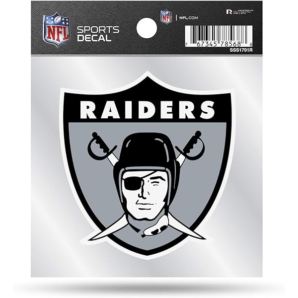 Rico industries nfl football las vegas raiders retro x small style decal team color sports outdoors