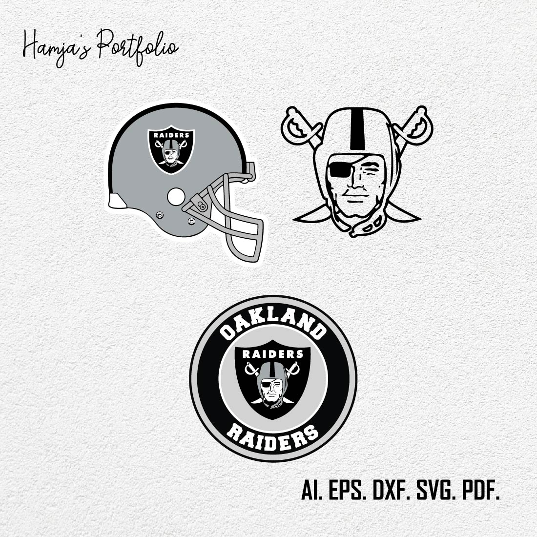 Las vegas raiderrs football svg ll oakland raiders svg ll sport vector logo set