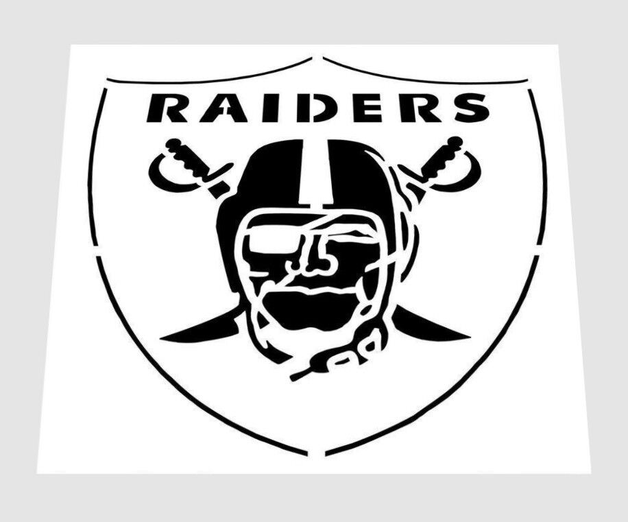 Nfl oakland raiders stencil free usa sh raider nation x inches