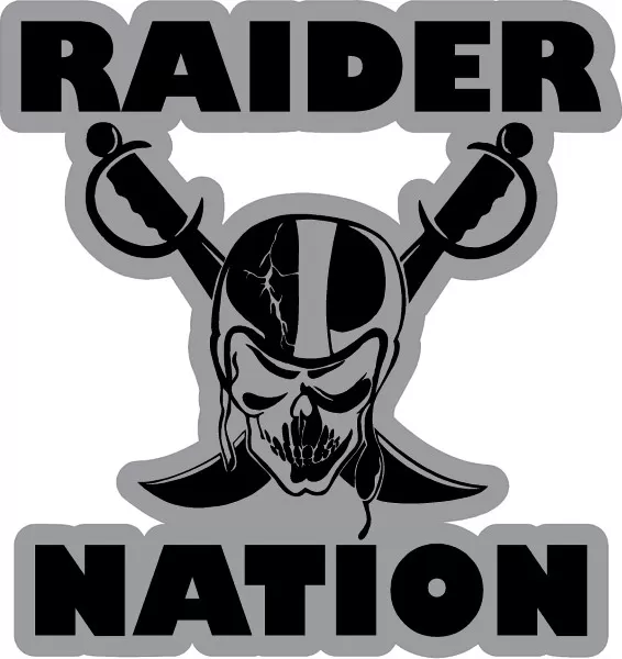 Raider nation decal sticker