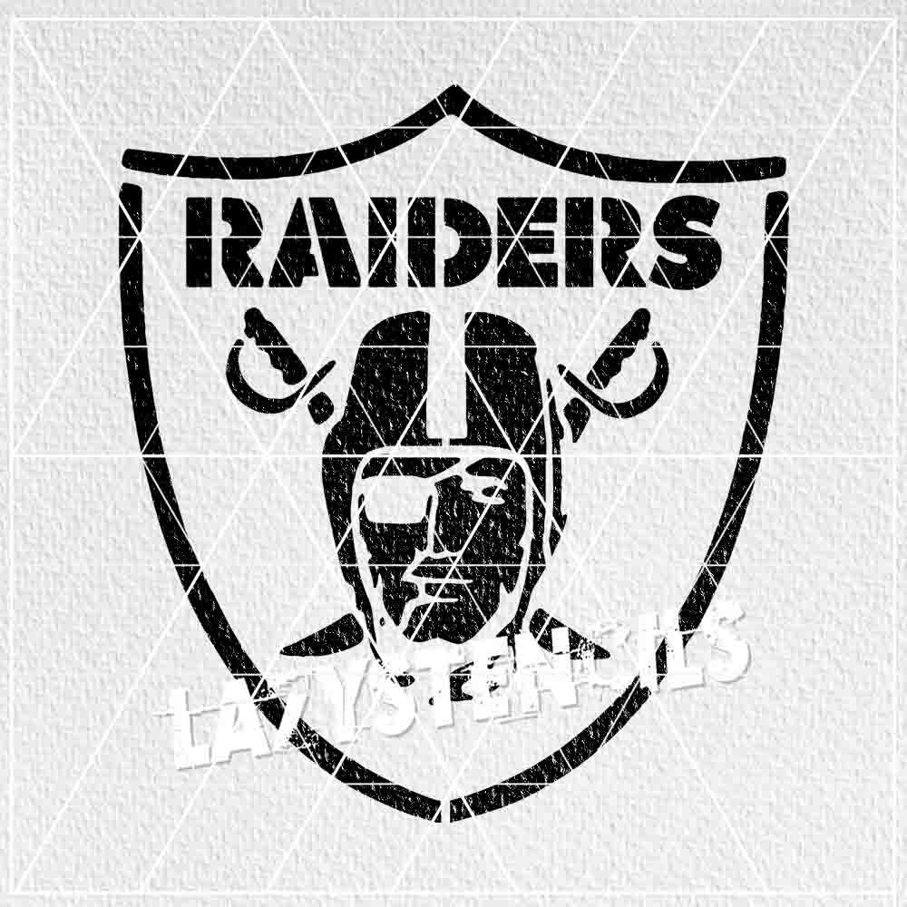 Las vegas raiders stencil