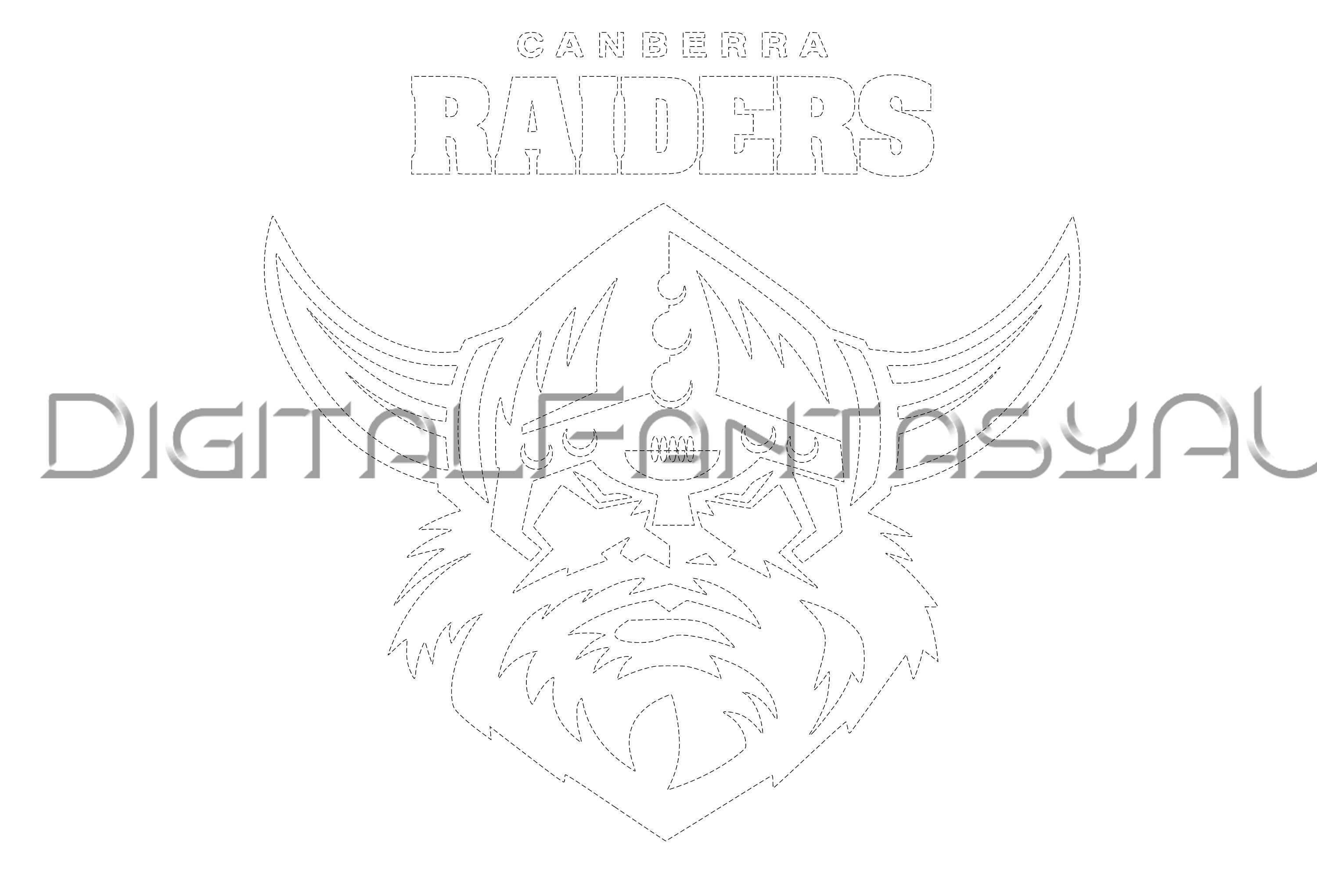 Raiders stencils