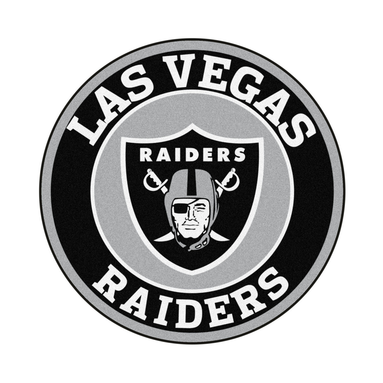 Las vegas raiders roundel round mat