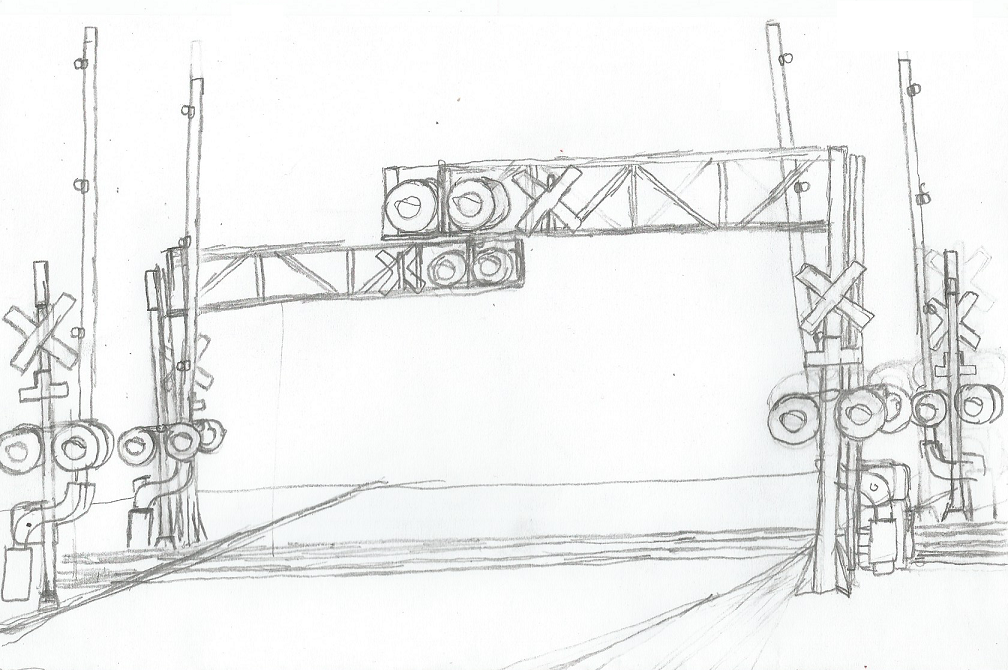 Cantilever quadrant gate crossing unfinished by willmluvtrains on