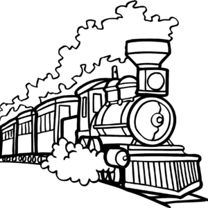 Train coloring pages printable for free download